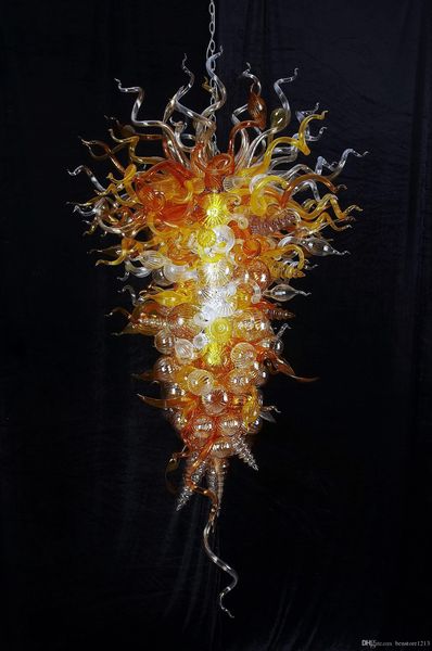 

wholesale antique style chandelier energy saving light source home l decoration style hand blown glass crystal chandelier