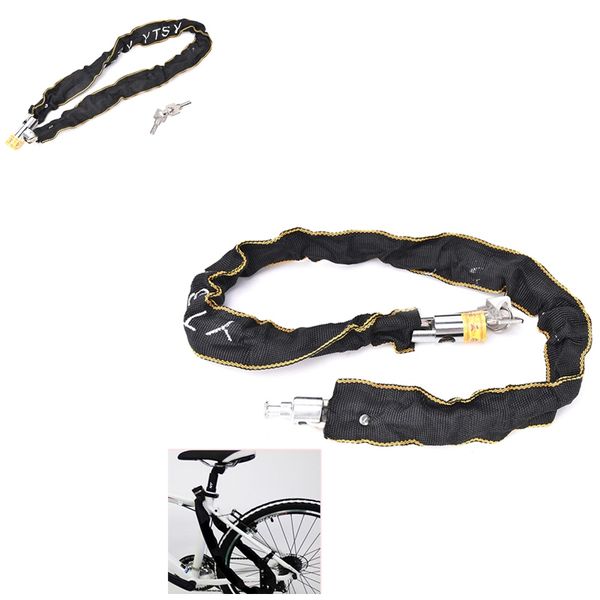 Chain With 2 Keys Portable Scooter Safety Cable Anti-Theft Bicycle Lock Cycling