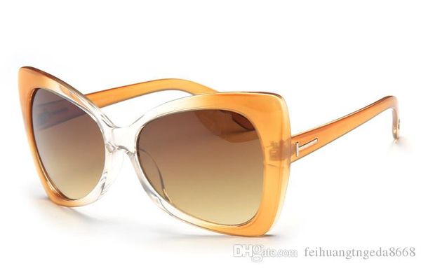 

fashion women tf175 sunglasses woman new popular u.s.brand tom sun glasses lady driving shopping designer butterfly eyeglasses, White;black