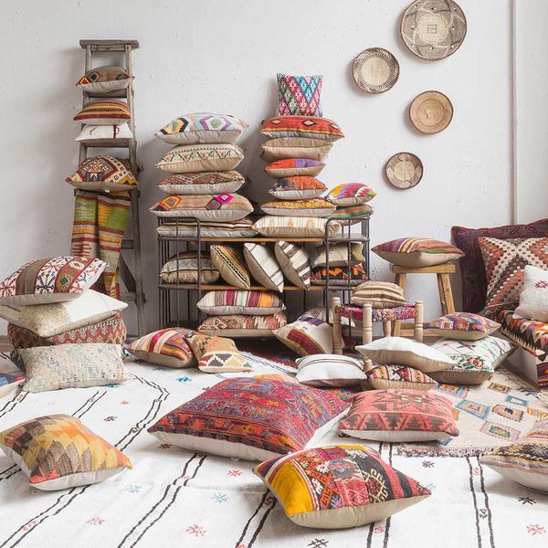 

vision taste turkey manual wool weave kilim pillow continuous system model house cushiongc193kilimyg40