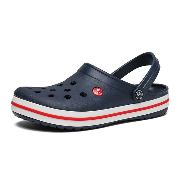 

hole shoes male men sandals new 2019 crocse clogs hombre sandles mens sandals men summer shoes slippers t200520, Black