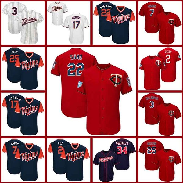 

Cheap Twins Jersey Minnesota 3 Harmon Killebrew 22 Miguel Sano 2 Brian Dozier 7 Joe Mauer 34 Kirby Puckett 17 Jose Berrios 25 Byron Buxton