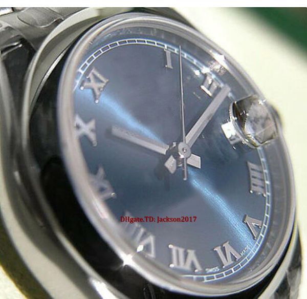 

christmas gift original box certificate watches 178240 midsize stainless steel blue roman dial bracelet, Slivery;brown