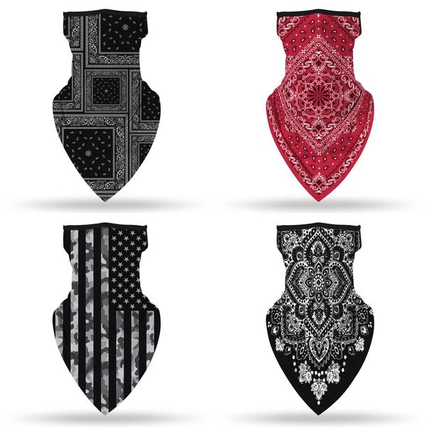 

q1dog 3d спорт шеи оголовье велосипедов рыбалка шарф банданы shield face skull маска бандана головной убор кольцо шарф велосипеда подшлемник, Black