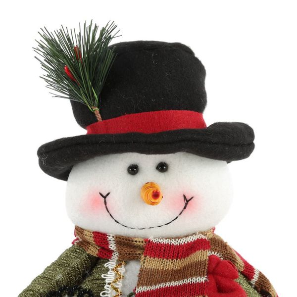 

santa claus snowman ornament christmas family portrait flannel rag doll for kids gifts merry christmas xmas tree decoration