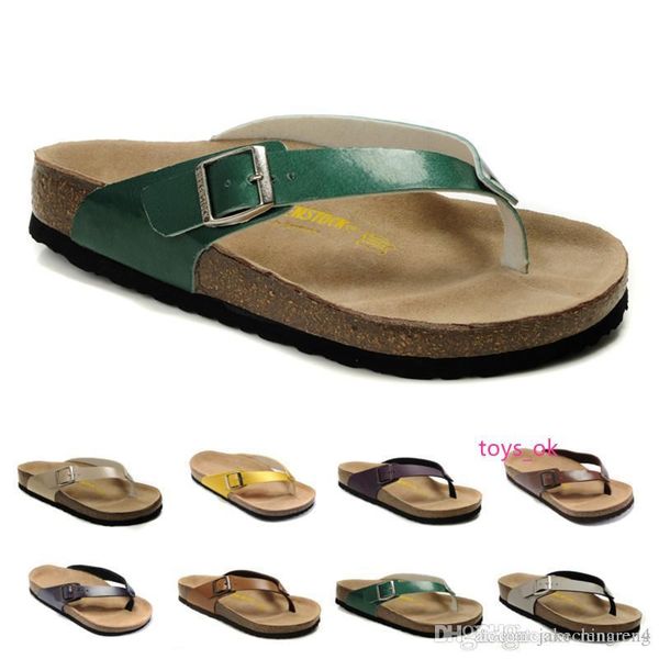 

9 color davos sell summer men women flats sandals cork slippers casual shoes 808 size 36-45