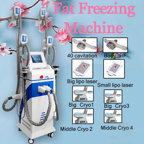 

2020 новые четыре рукоятки работы same time cryolipolysis жира замораживания машины прохладный cryolipolysis тела похудения машина, Black;white