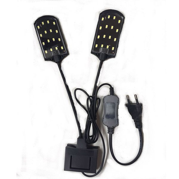 

super brightness 15w led aquarium lighting clip on fish tank 2 head plant grow lamp for fish aquatic pet led