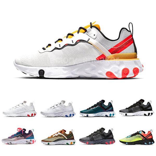 

tour yellow react element 87 55 мужские кроссовки мужчины женщины апельсиновая корка парус тройной черный белый проклеенные швы кроссовки сп, White;red