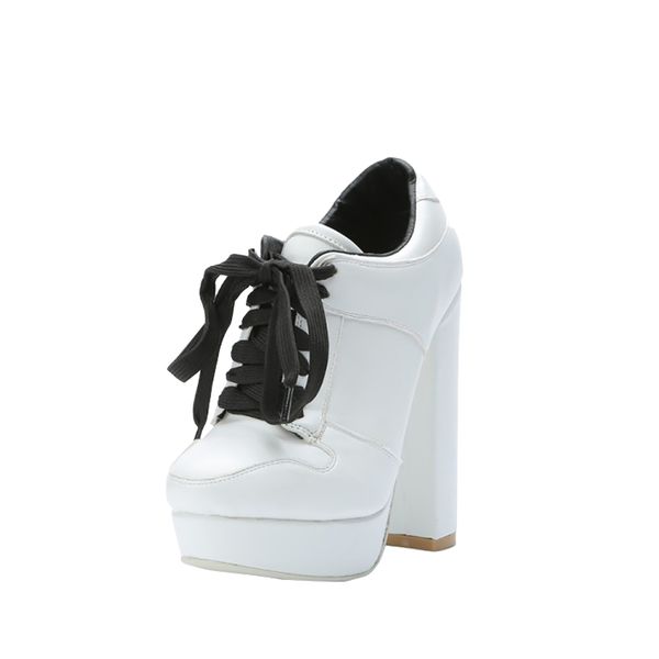 

zdone ladies new elegant thick heel boots wedding party shoes lace-up sport-style fashion dress evening booties shoes n063, Black