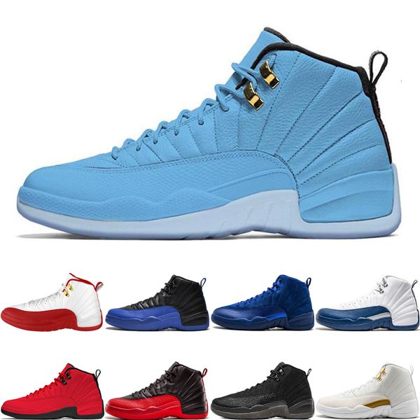 

2019 горячей продажа 12 12s баскетбол обуви unc fiba игры royal flu game deep royal blue o-черного мастер мода спорт mens кроссовки