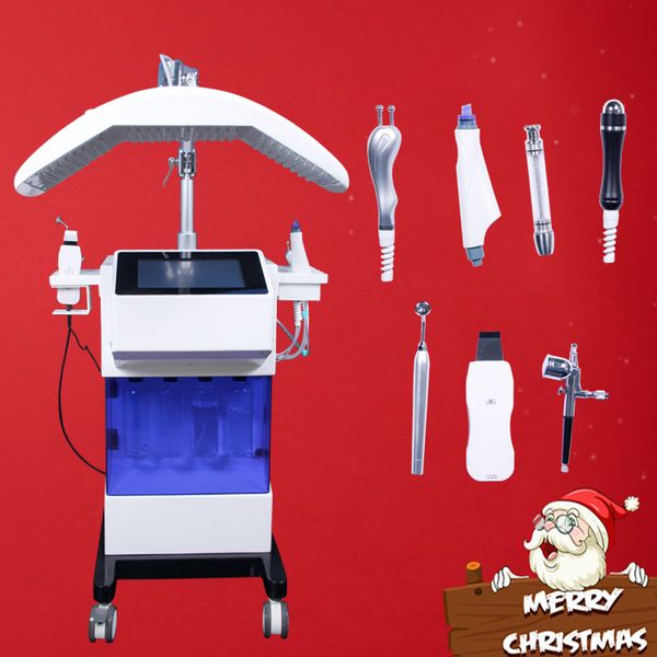

8in1 microdermabrasion гидро лица лечение акне отбеливание кожи кислородный инжектор ультразвук быстрая регенерация тканей кожи гидра красот