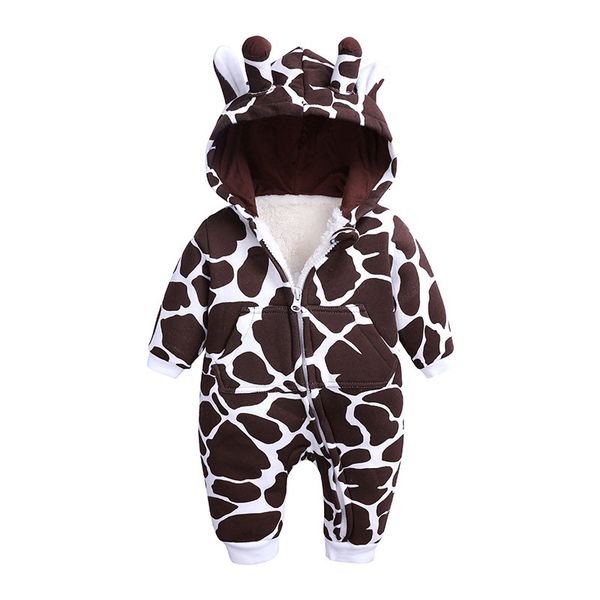 

keep warm set cotton cartoon romper baby winter bebes newborn jumpsuit long sleeve pajamas 0-12m rompers acc kid clothes fashion, Blue