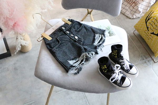 

2019 новое лето товара девушка hole джинсы шорты, Blue