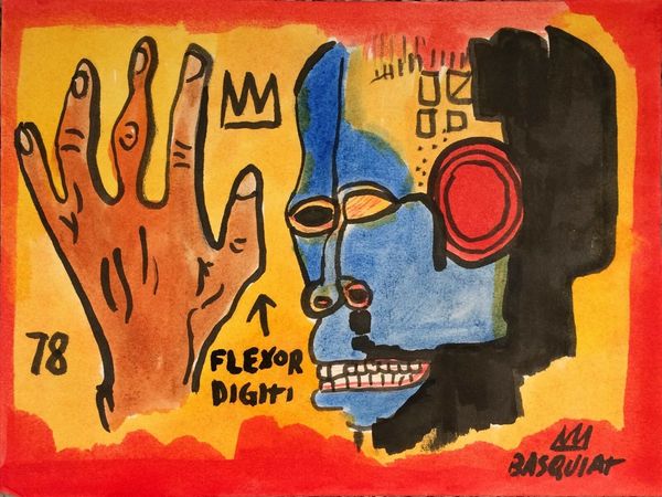 

jean-michel basquiat * 78 flexor... * home decor handpainted &hd print oil painting on canvas wall art canvas pictures 200304