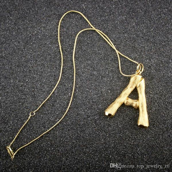 

woman gold letter pendant necklace designer jewelry luxury design womens 14k gold necklace charms bohemian fine jewelry