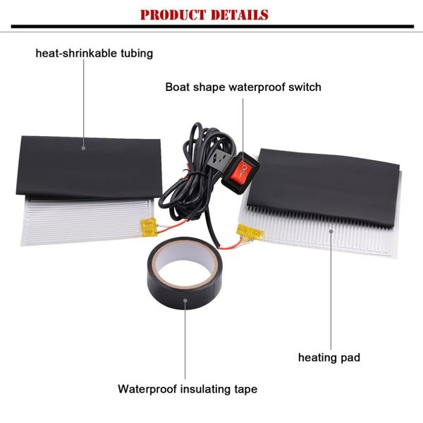 

12v motorcycle heated grip throttle pads handlebars atv scooter grips heater for motorcycle handlebars