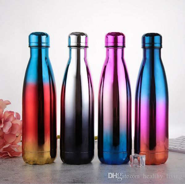 

17oz cola shape vacuum insulated stainless steel water bottle for outdoor sports camping hiking cycling bowling shape bottle dhl free