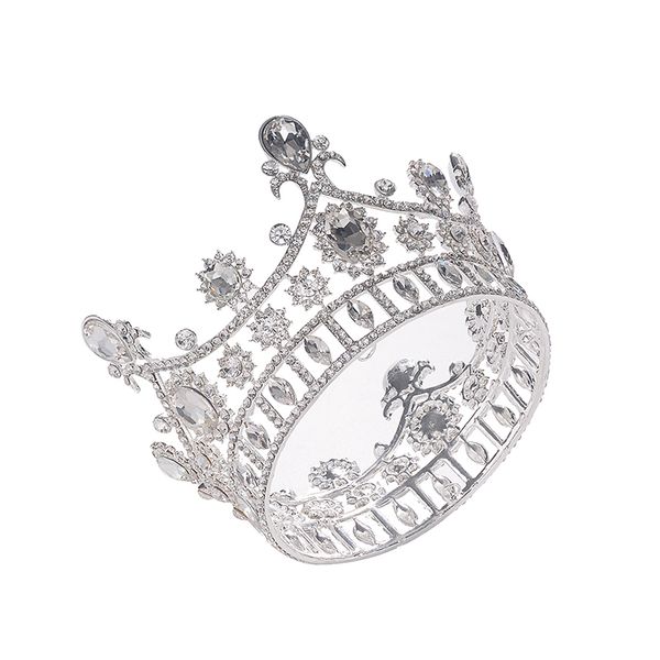 

eseres luxury sparkly silver rhinestone crown princess jewelry women headbands bridal jewelry, Golden;white