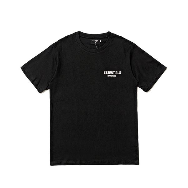 

2019 essentials fear of god letter printing t shirts women men hip hop est tees short sleeve t shirt 2 colors fashion, White;black