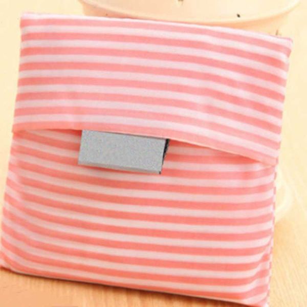 

new fashion printing foldable reusable green shopping bag utility tote pouch handbags convenient large-capacity storage bags