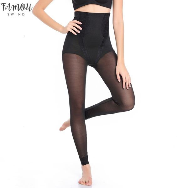 

tummy women -xxl body shaper waist legs control pants transparent breathable comfortable mesh plus size shapewear, Black;white
