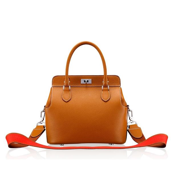 

2019 new genuine leather women's bag ladies shoulder bag fashion casual messenger wide shoulder strap handbag casual tote