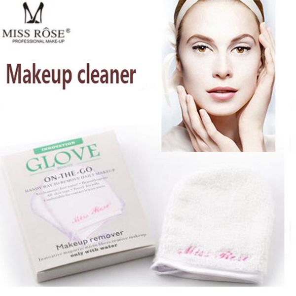 

brand miss rose makeup remover glove fibers handy way to remover daily makeup cleaner towel travel friendly and soft
