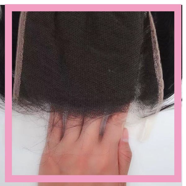 

бразильский virgin human hd волос шнурка закрытие 4x4 шелковистой прямой hd 4x4 кружева закрытие волос remy четыре на четыре closure, Black