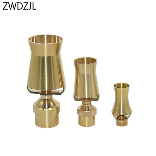 

female 1/2 3/4 1 1.5 adjustable ornamental fountain sprinklers nozzles brass ice tower serac nozzle garden pond landscape 1pcs