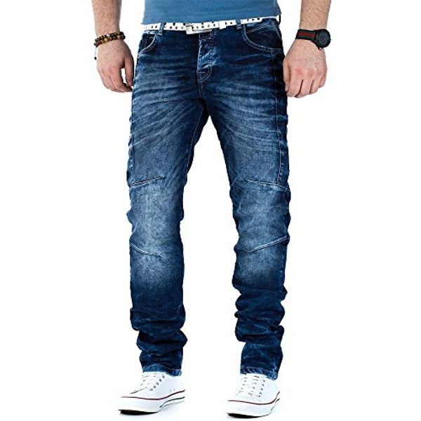 

cipo & baxx blue mens relaxed slim fit stylish jeans cd286