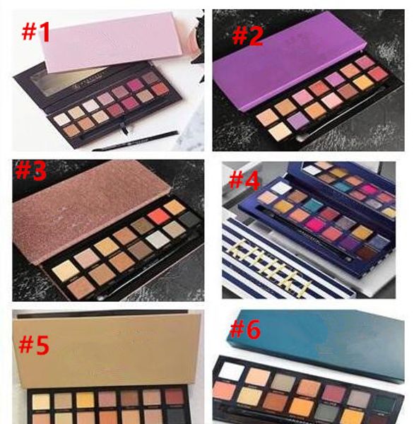 

New makeup modern eye ahdow palette 6 tyle 14 hade limited edition pink green purple eye hadow pigmented dhl hipping