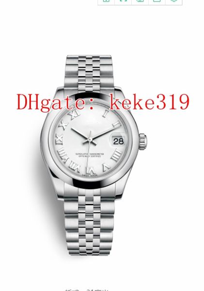 

elling woman wristwatches datejust oyster 178240 279163 178243 36mm 31mm stainless steel mechanical automatic ladies women's watches, Slivery;brown