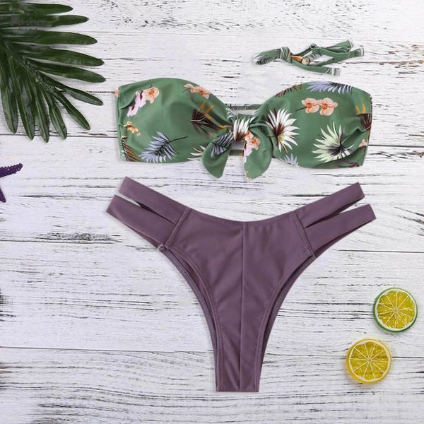 

bikini set push up bikini white bikini suit push up swimsuit swimwear beachwear causal women print tube up, White;black