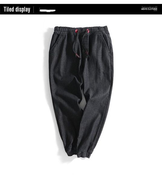 

jeans plus size tooling solid color loose hip hop style hoome girdle mens designer casual, Blue