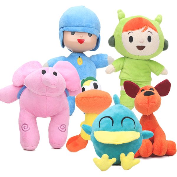 Pocoyo Elly Loula Pato Canard éléphant en peluche jouets pour enfants