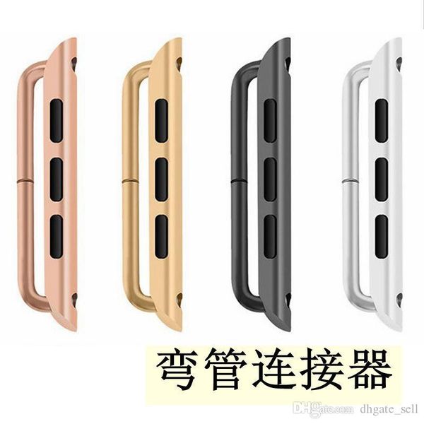 

2019 in stock stainless steel adapter for apple watch 38mm 42mm band connector, adaptor, apple watch buckle