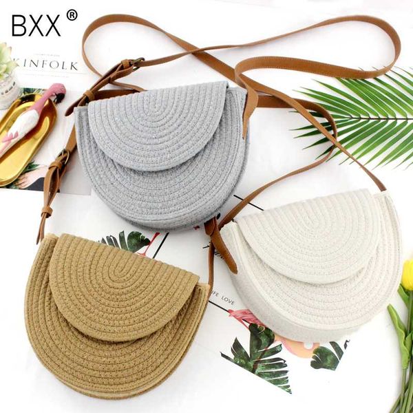 

bxx] один женский плеча crossbody сумка все-матч девушки сплетенный мешок свободного покроя солома плетение сплетенный сумка способа he843