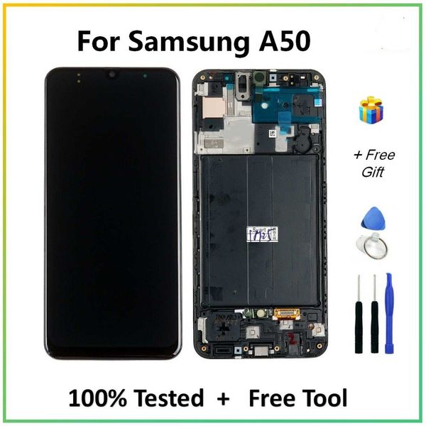 

lcd for samsung galaxy a50 2019 a505f/ds a505f a505fd a505a lcd display touch screen digitizer assembly for samsung a 50 lcd