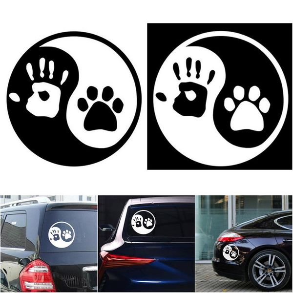 Decals Personality Creative Cute Cat Paw Car Sticker  Prints Footprint