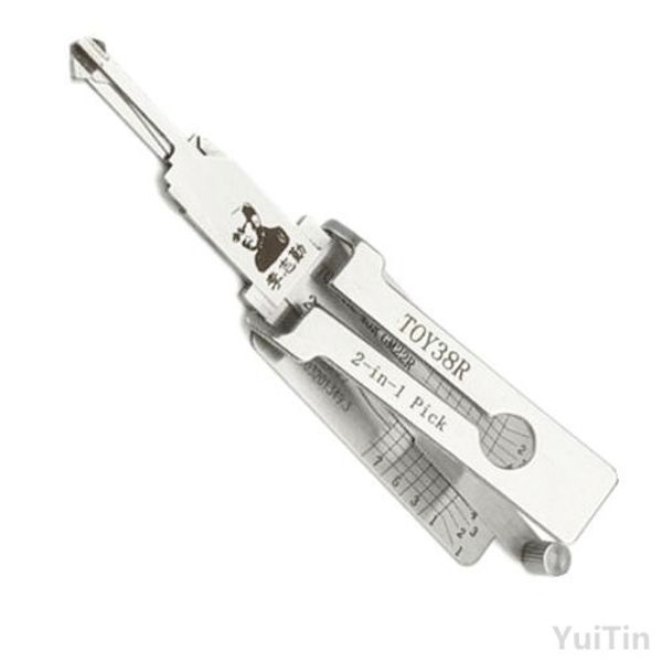 

Hot sale best lishi auto tools 2in1 pick Lishi TOY38R 2 in 1 lock pick and decoder FOR TOYOTA