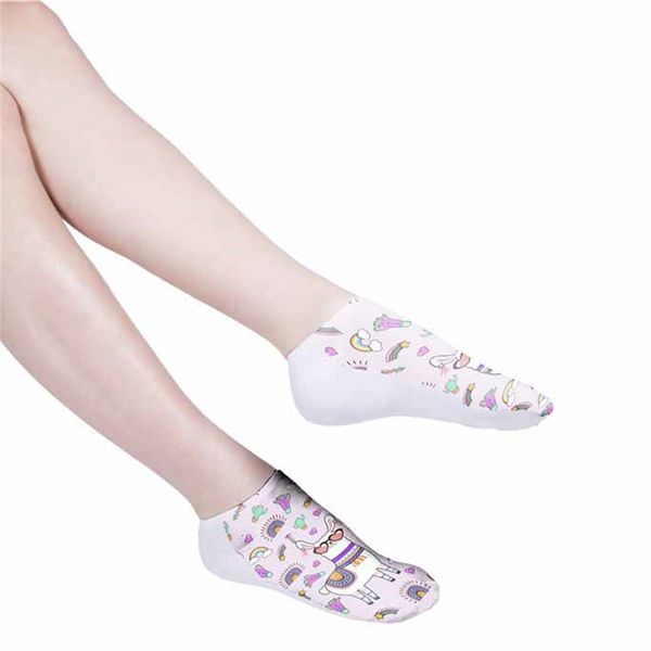 

short ankle invisible tiny alpacas love hearts socks farm zoo animal llama like fluffy sheep comfortable cozy cotton ed, Black;white