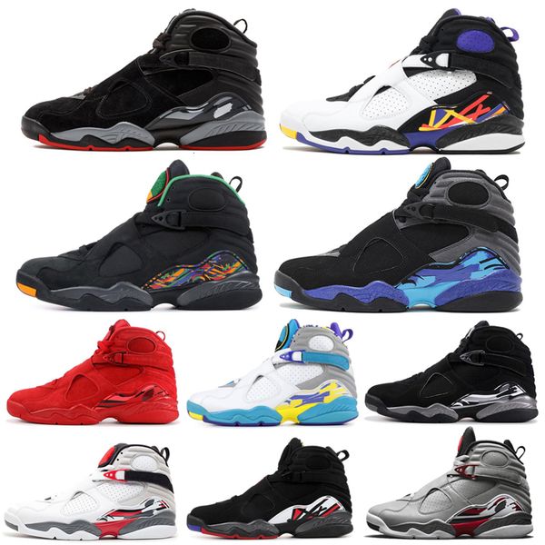 

2019 8 8s men basketball shoes south beach 3m reflective bugs bunny valentines day 3peat playoff mens trainers sports cool sneaker 7-13