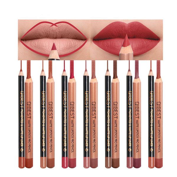 

2pcs matte moisturizing lip liner waterproof long lasting lipstick lip liner pencil set beauty makeup cosmetic tool