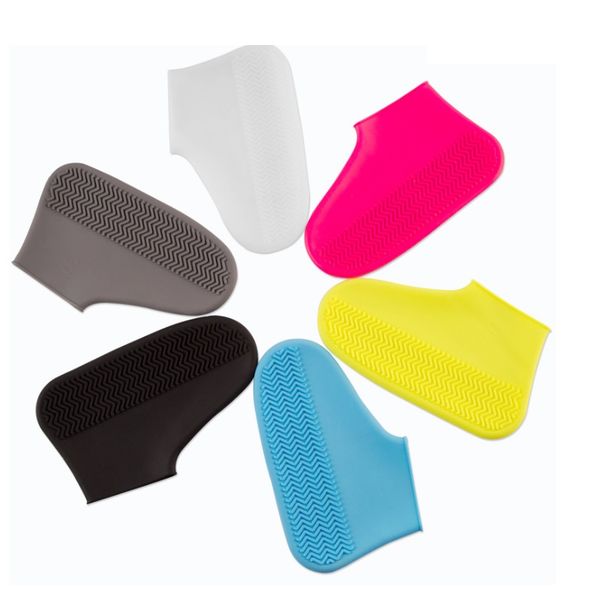 

50pairs waterproof shoe cover latex material shoes protectors rain boots for indoor outdoor rainy days dhl ing, White;pink