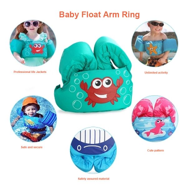 

1-7 ages puddle jumper baby float pool buoyancy life vest safety swimming sleeves life vest life jacket foam swimming buoy kids