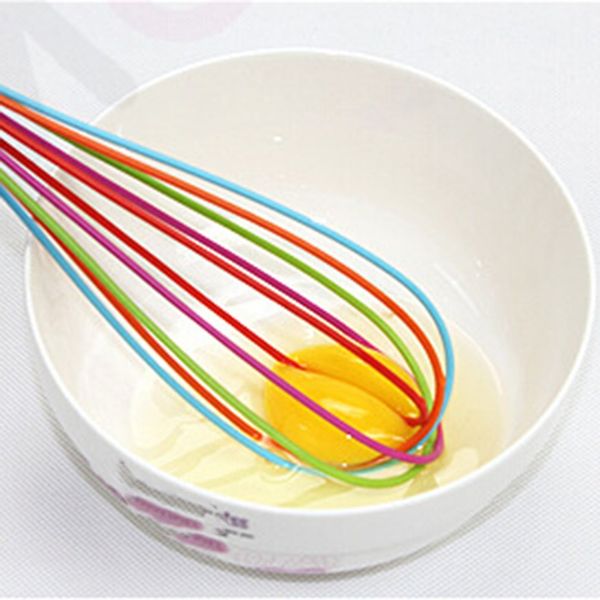 

12 inch stainless steel handle egg beater silicone egg beater baking tools for making cakes egg mixer