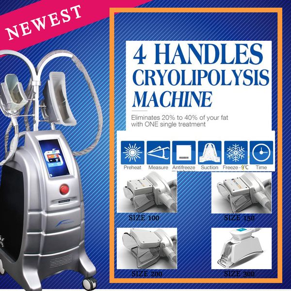 

2020 high quality cryolipolysis fat ing slimming machine weight loss fat reduction cellulite removal equipment 4 cryo handles