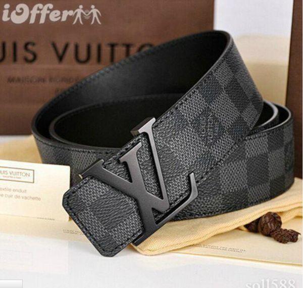 

Louis Vuitton 2019 европейский и американский популярный мужской кожаный ремень автоматический классический мужской ремень бесплатная доставка # 002