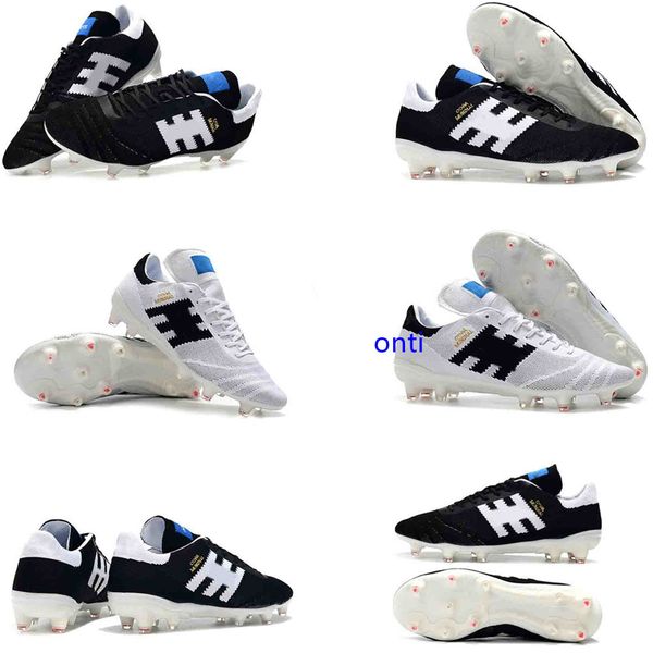 

2019 original arrival mens low ankle football boots copa 70y fg soccer shoes 70th anniversary outdoor soccer cleats, Black